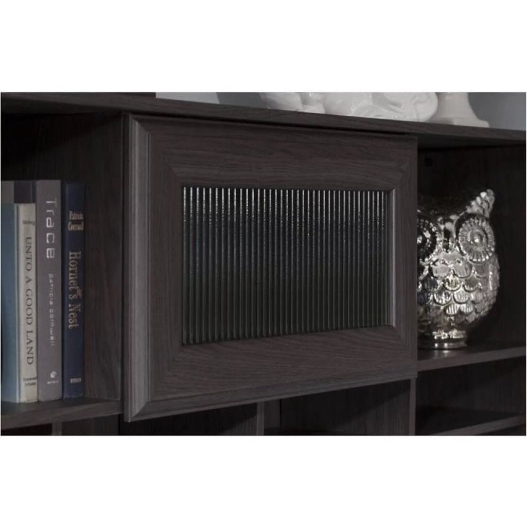 L-Shape Computer Desk with Hutch in Gray C502631