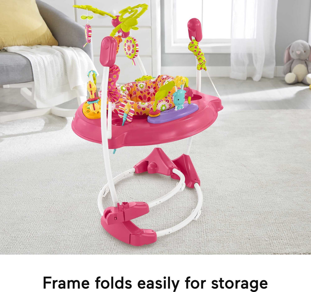 Pink Baby Bouncer Activity Center with Music and Lights X446