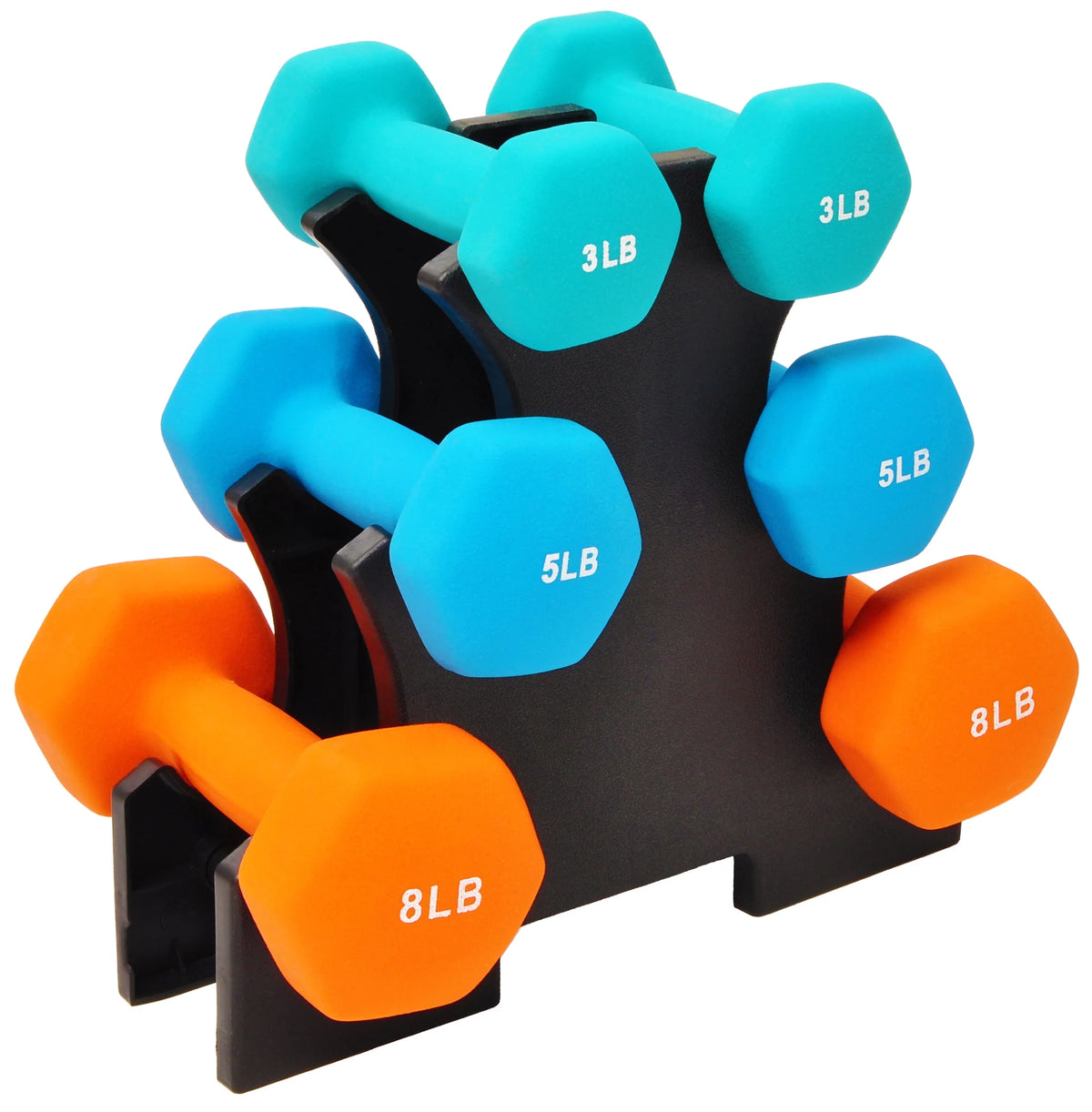 Dumbbell Set with Stand D2688