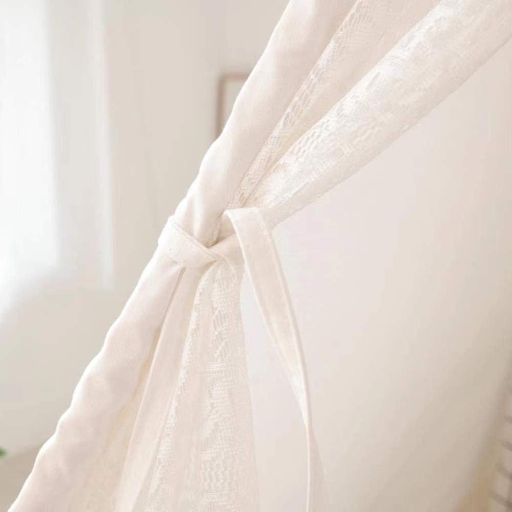 White Lace Cotton Canvas Kids Tent L928