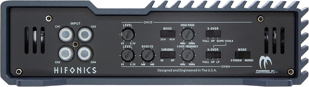 1600 Watt RMS 4-Channel Car Audio Amplifier with Installation Kit Bundle C860