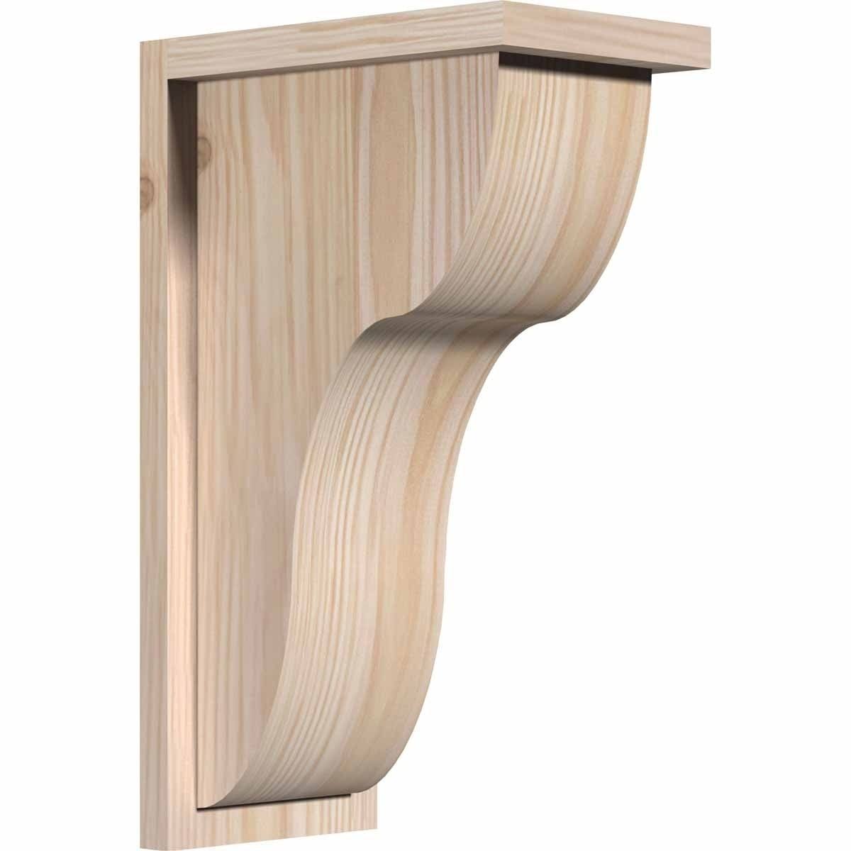 Carmel Smooth Corbel with Backplate, Douglas Fir J5583