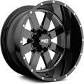 Gloss Black Milled Rim Wheel X49707