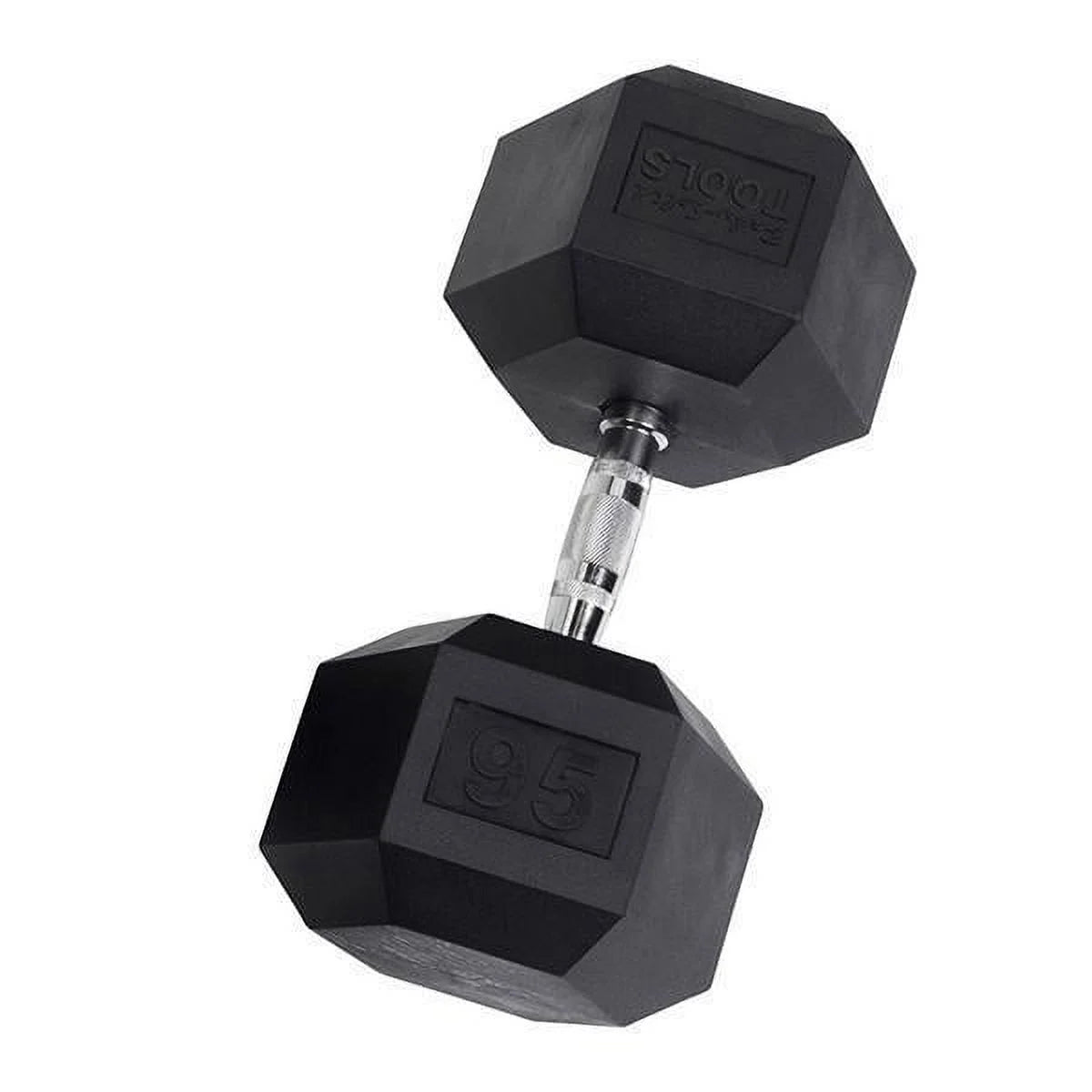 Rubber Coated Hex Dumbbells 55 lb X39113