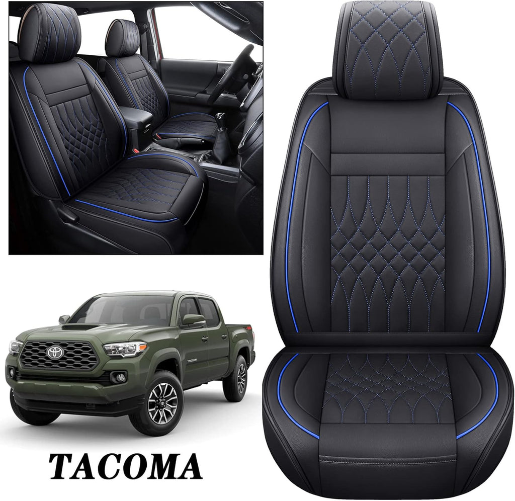 Toyota Tacoma Seat Covers 2005-2022 Crew Double Cab Pickup Airbag Compatible 5 PCS Full Set X3659