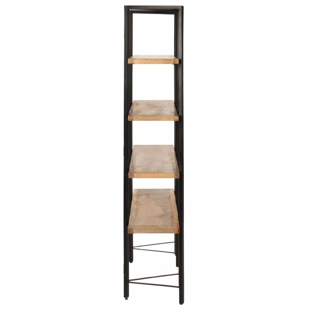 4-Tier Solid Mango Wood Bookcase E151