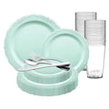 Antique Turquoise Plastic Wedding Value Set S7075