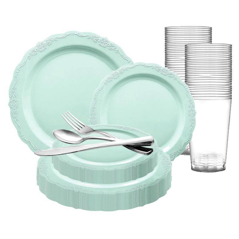 Antique Turquoise Plastic Wedding Value Set S7075