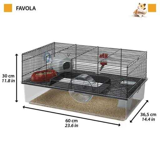 Large Hamster Cage with Water Bottle S316516