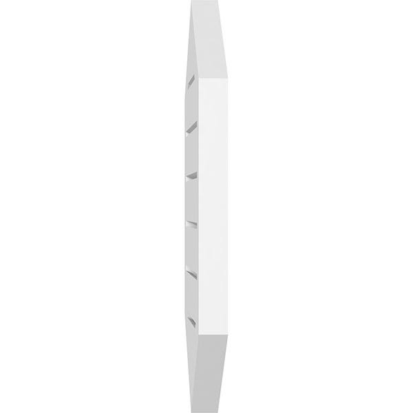 16x22W x 30x22H Vertical Peaked Surface Mount PVC Gable Vent 14/12 Pitch K239