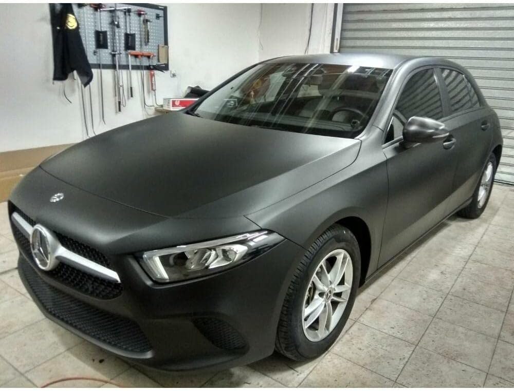 Matte Black 5ft x 8ft Car Wrap Vinyl Film C1114