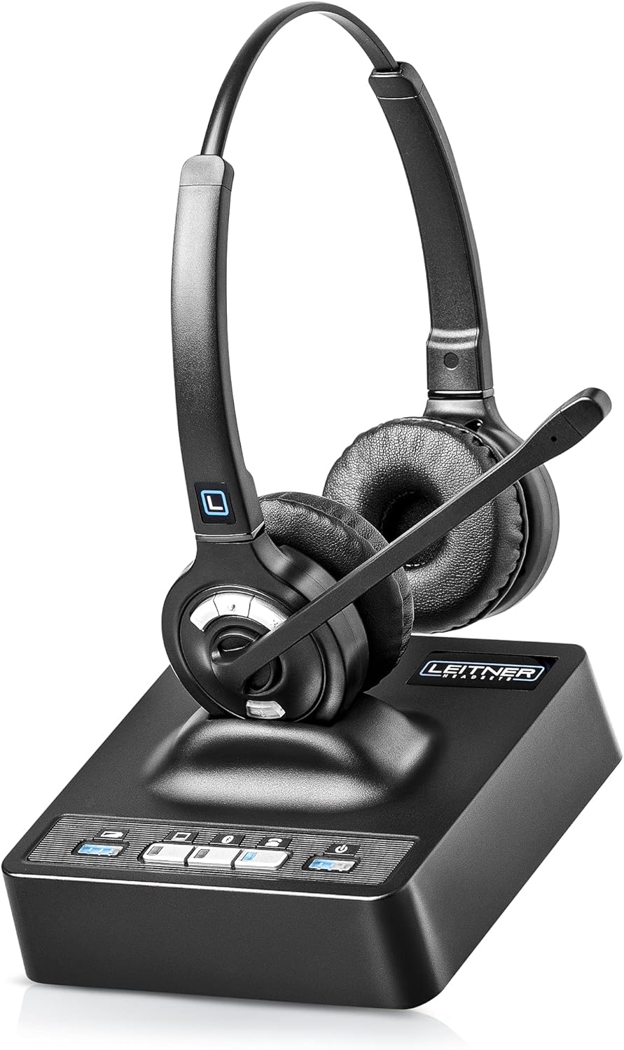 Wireless DECT Office Headset with Bluetooth for Desk Phone, Computer and Bluetooth Device A679