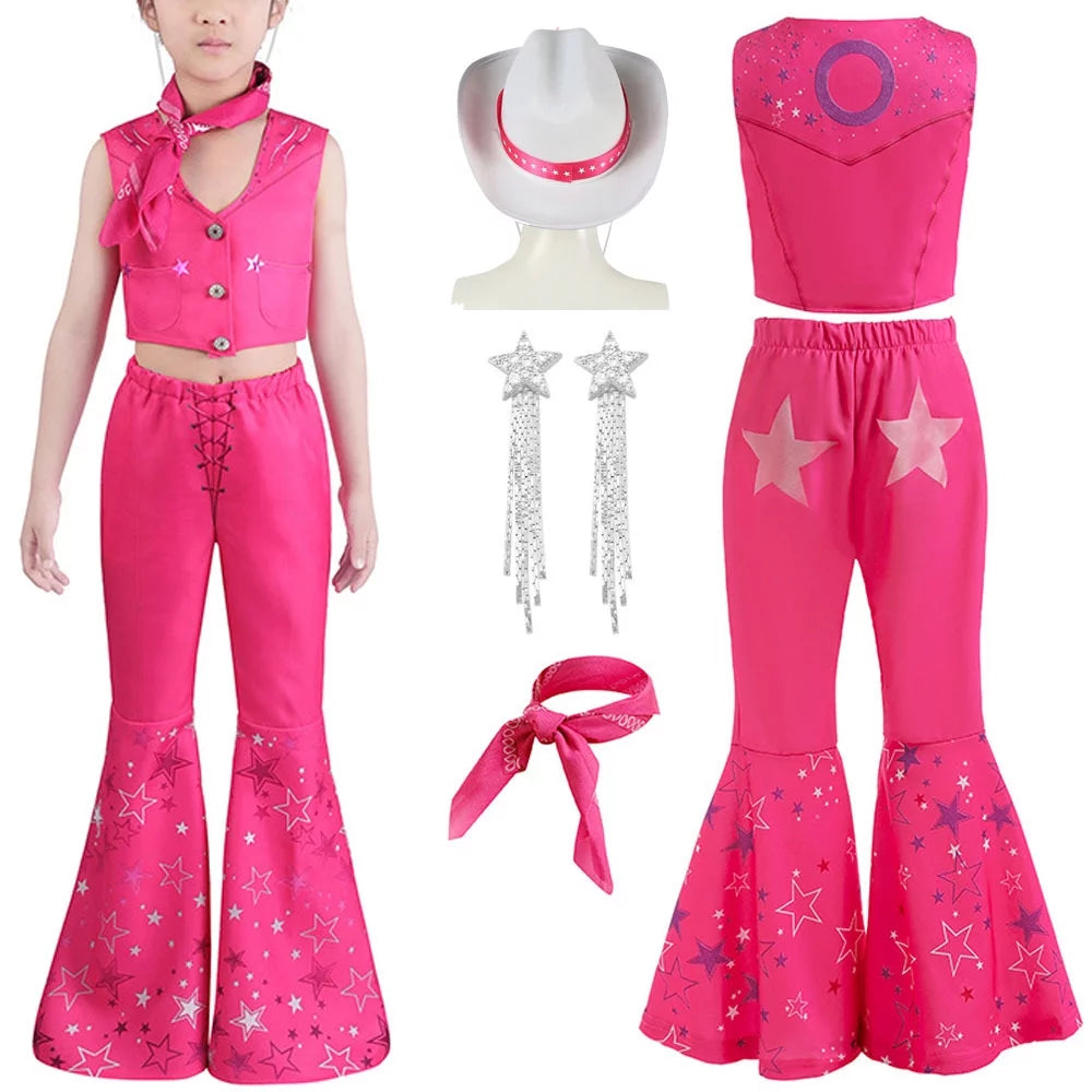 Pink Flare Pant Costume N768