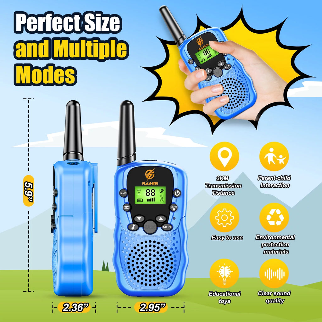 Kids Walkie Talkies 3 Packs 22 Channels Y85460