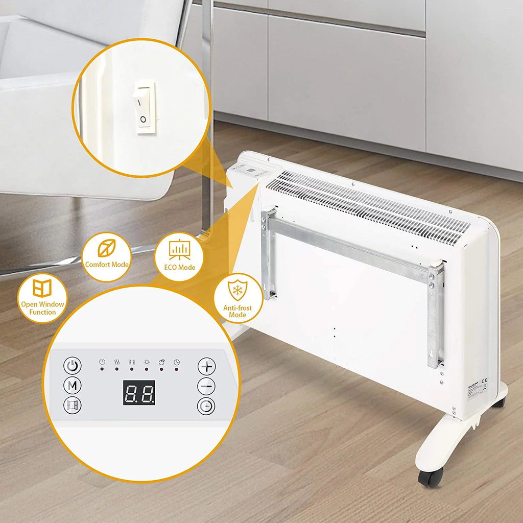 1500 W Quiet Wall Mountable Electric Space Heater L415445