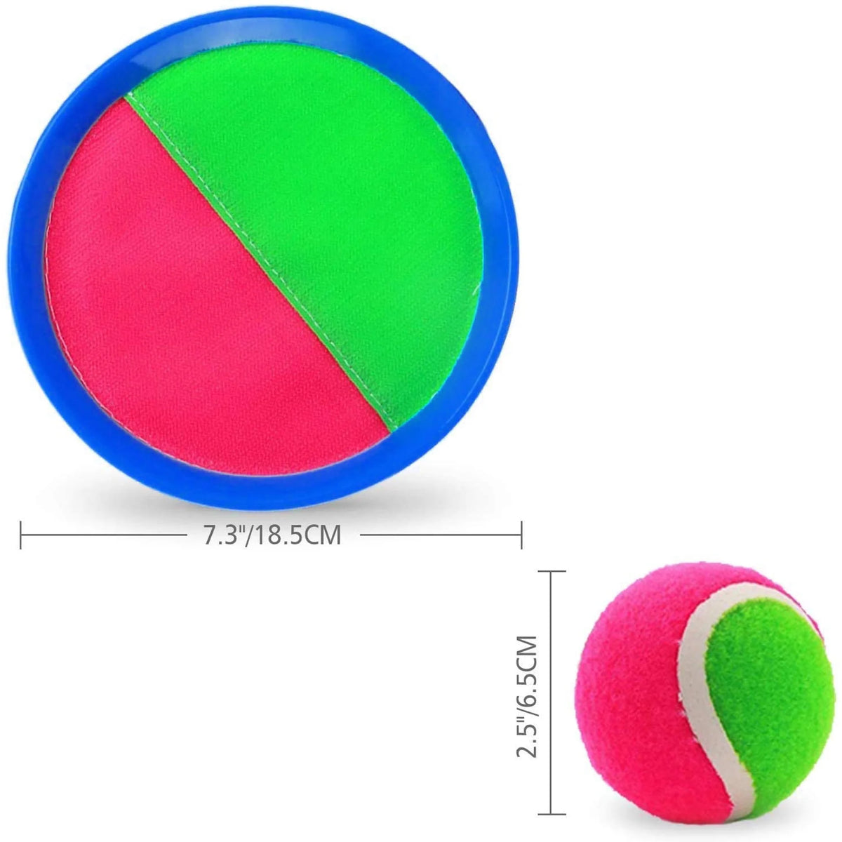 Blue Self-Stick Paddle Ball Catch Set Z3396