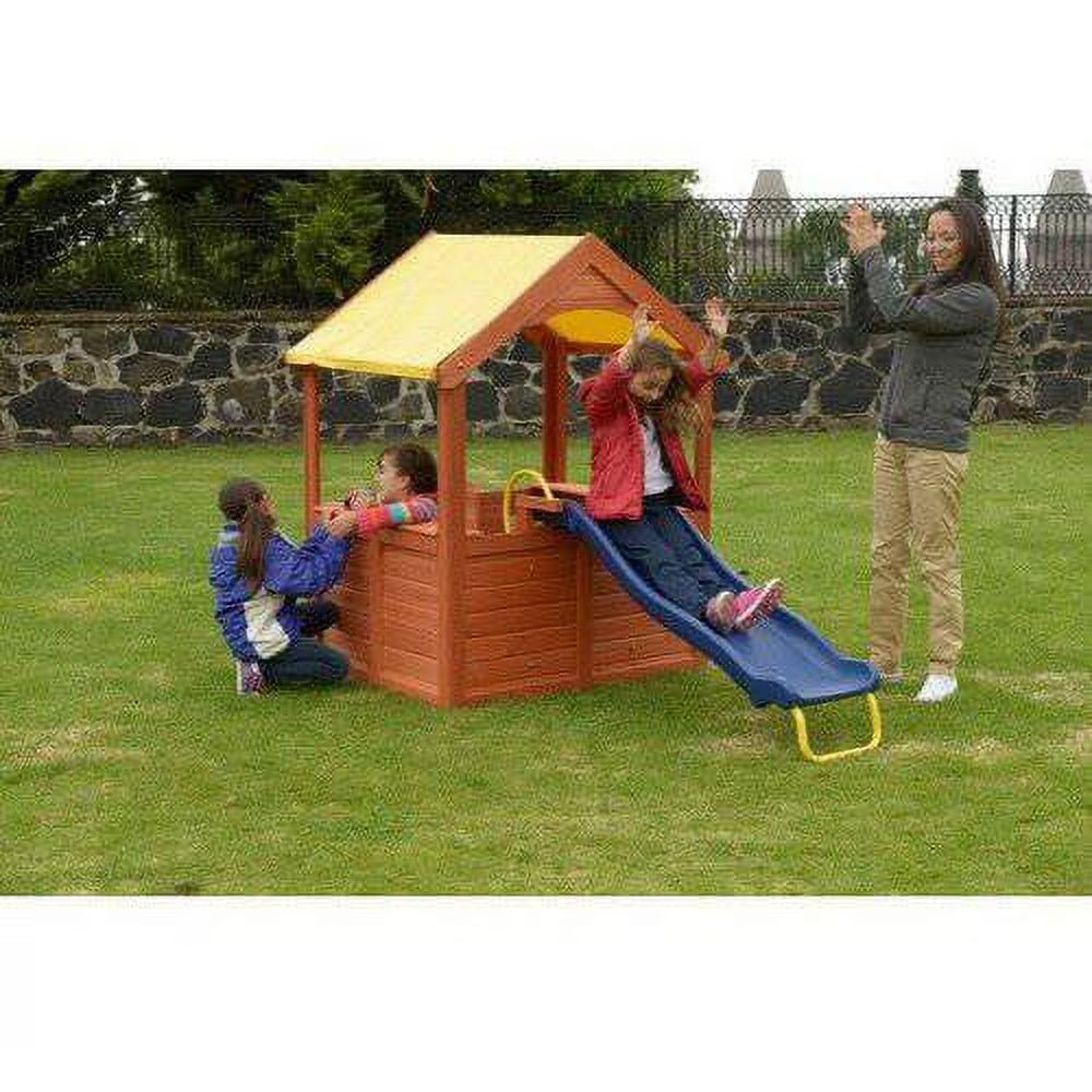 Wood Playhouse with Slide O4922
