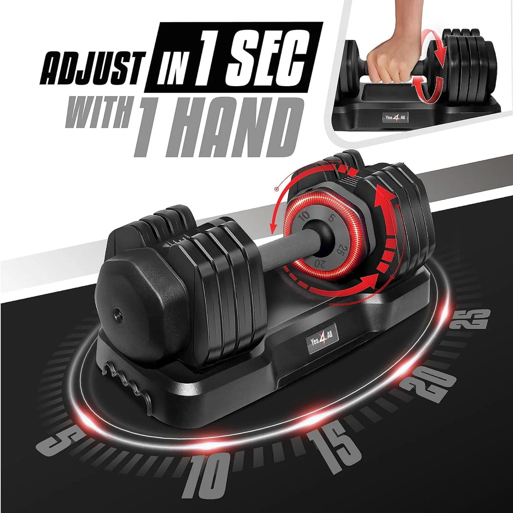 Adjustable Dumbbells 25lb Pair K58590
