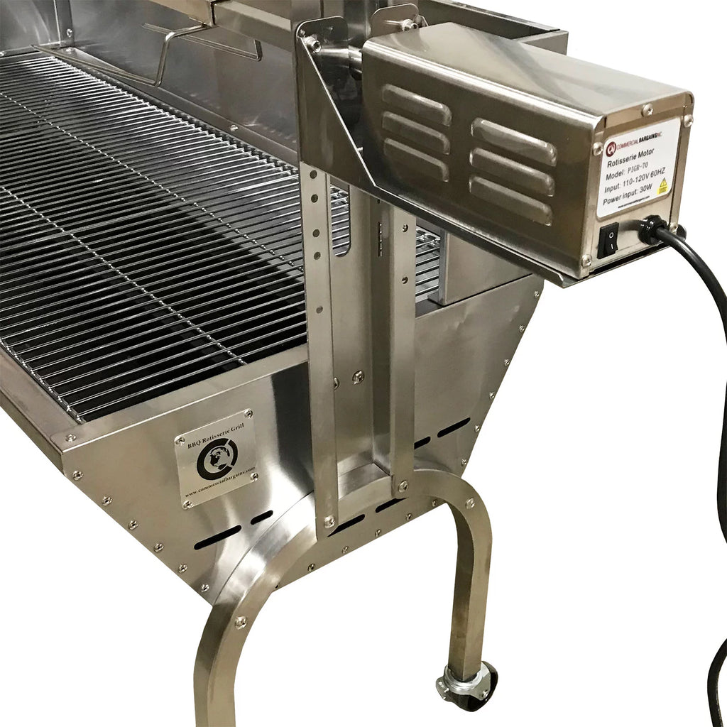 Rotisserie Pig Roaster Charcoal Electric Motor Grill D367