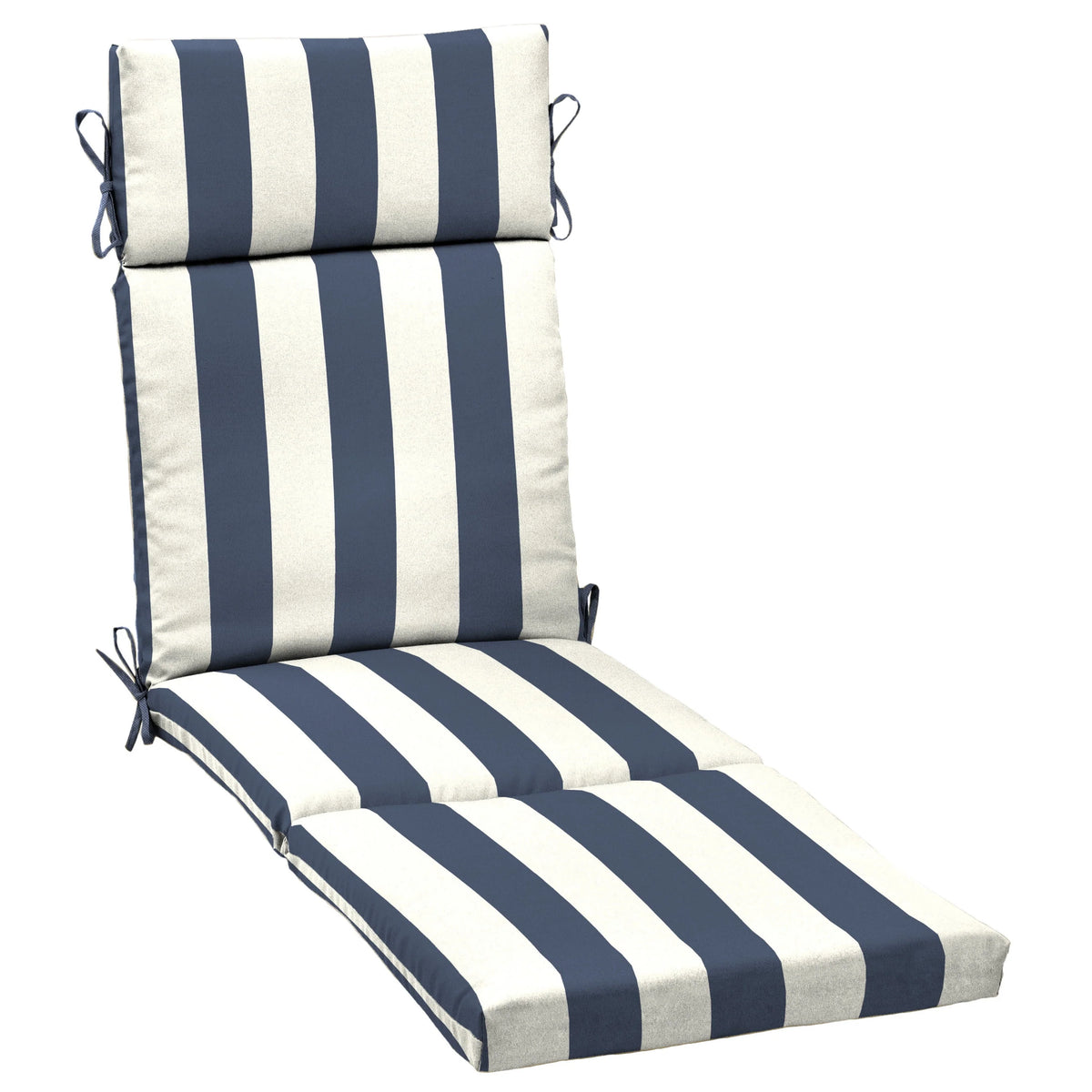 Navy Blue Stripe Chaise Lounge Cushion C660