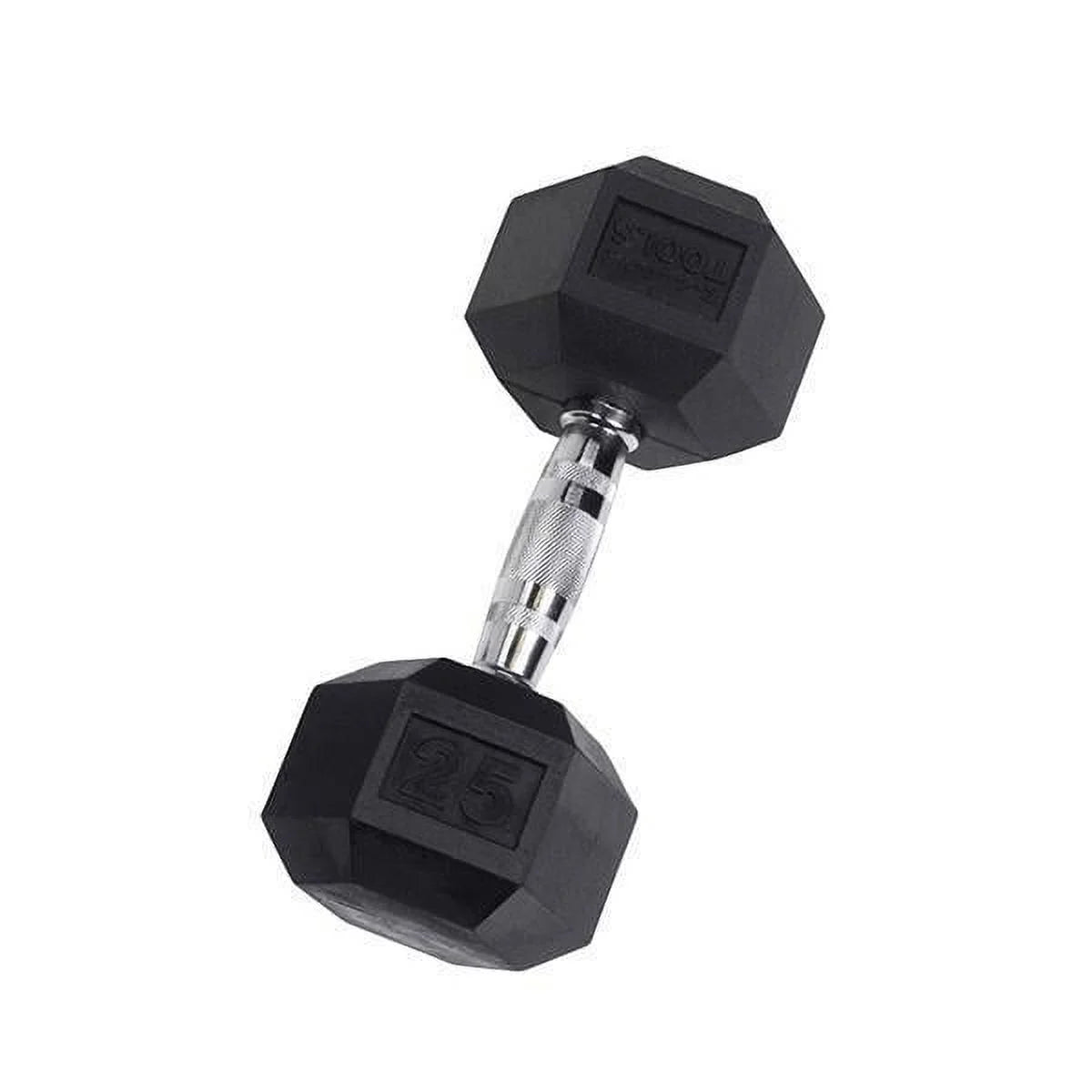 Rubber Coated Hex Dumbbells 55 lb X39113
