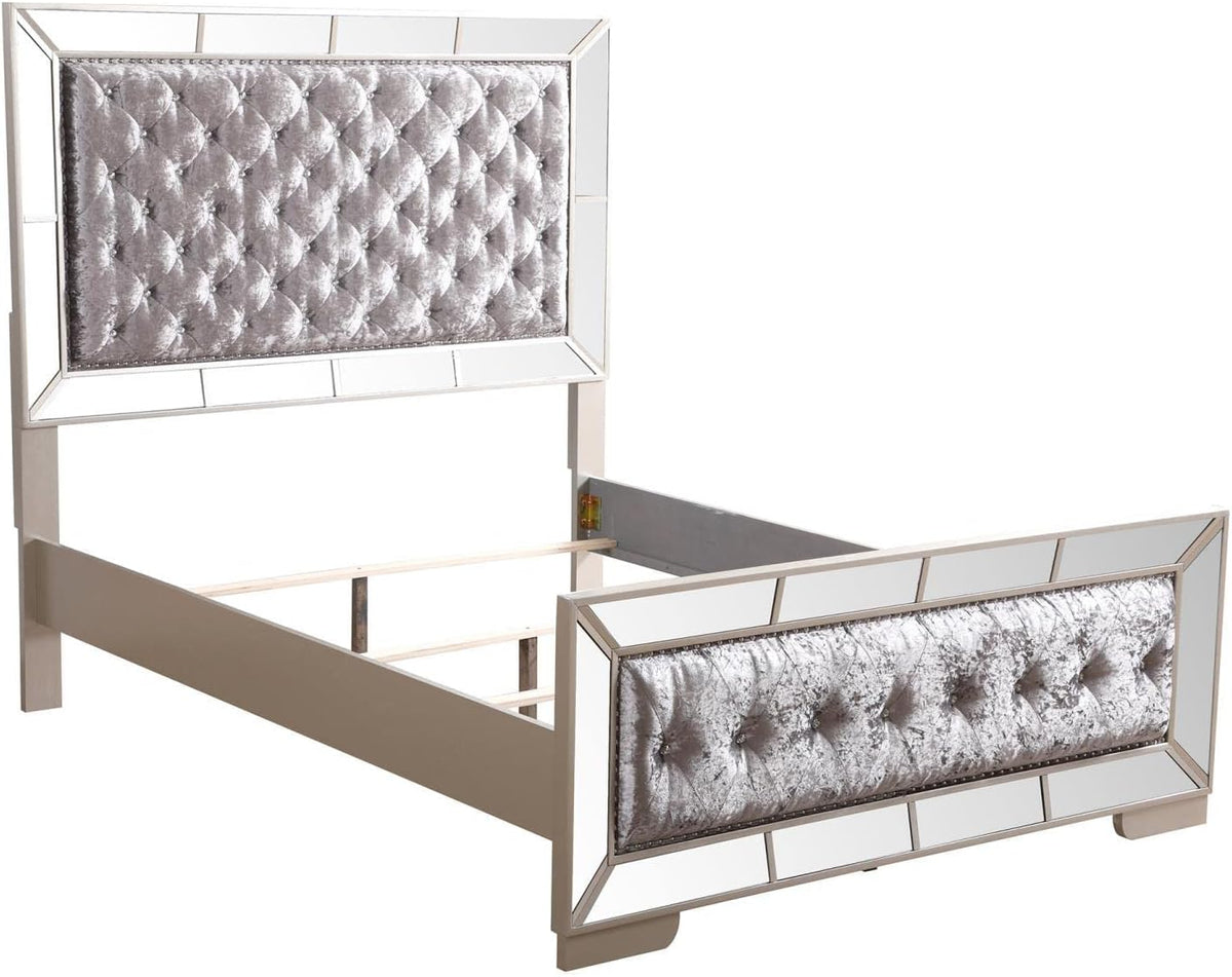 Silver Queen Panel Bed I248