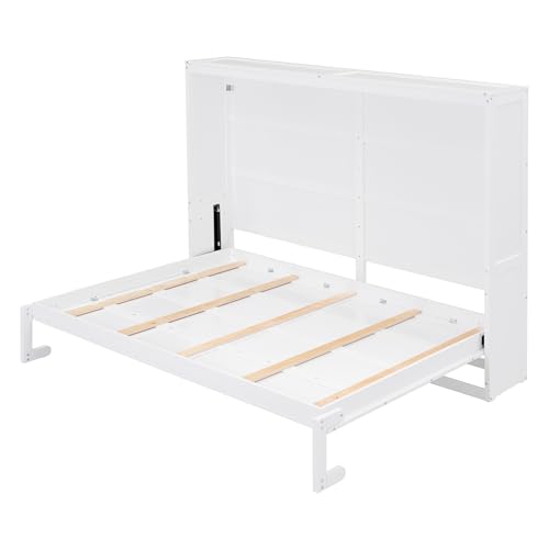 Queen Size Folding Bed Cabinet with Shelf L82851