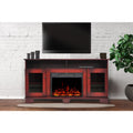 Electric Fireplace Heater with Cherry TV Stand N813