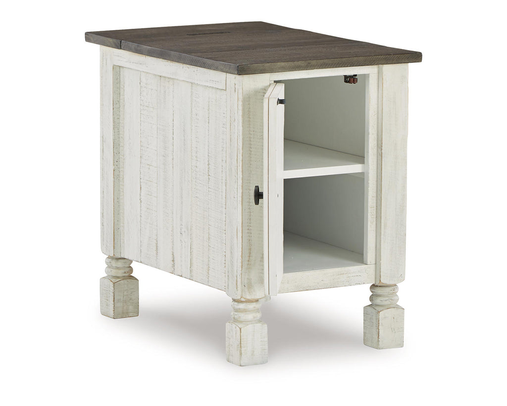 White/Gray Chairside End Table K740956