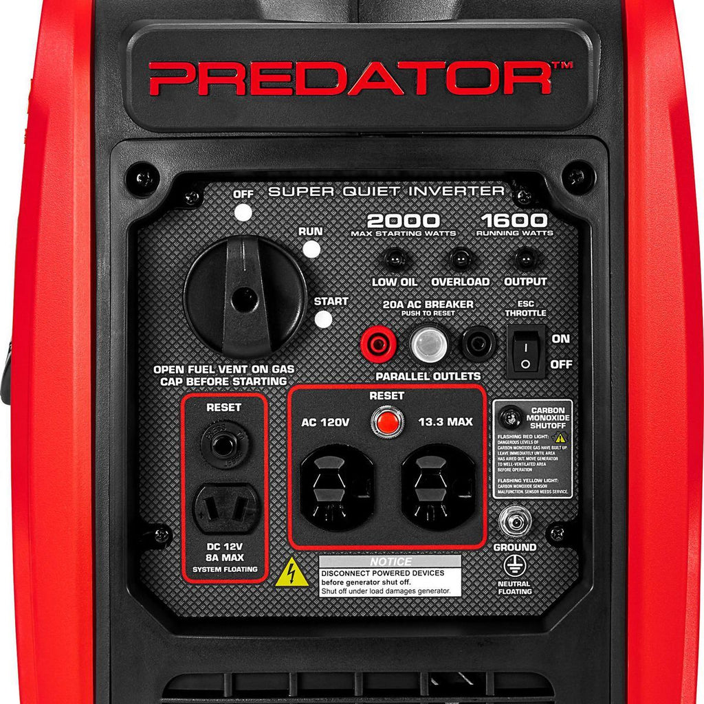2000 Watt Super Quiet Inverter Generator O5459