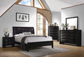 Black Sleigh Headboard Bedroom Set P43342