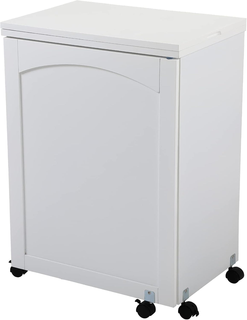 White Foldable Sewing Table with Storage T5977