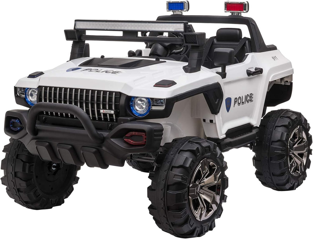12V 2-Seater Police Truck Electric Car A76980
