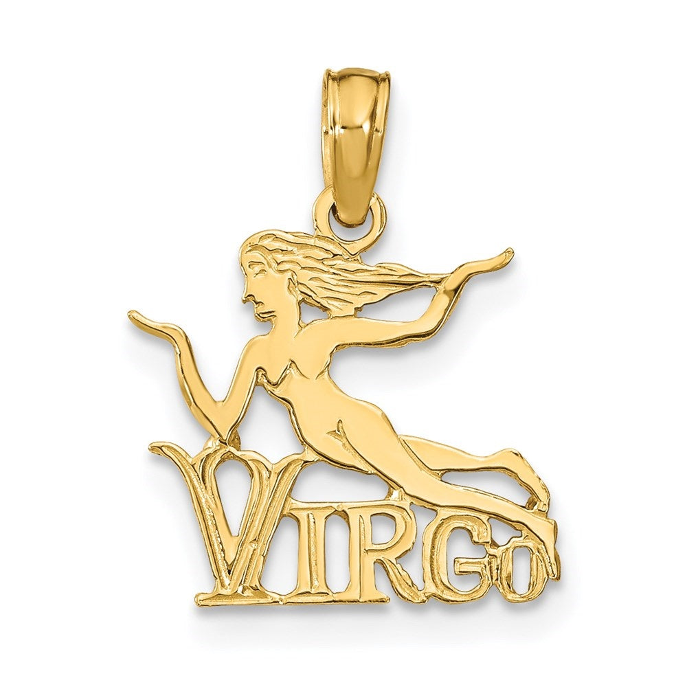 14k Yellow Gold Virgo Zodiac Charm H280663