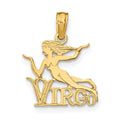 14k Yellow Gold Virgo Zodiac Charm H280663
