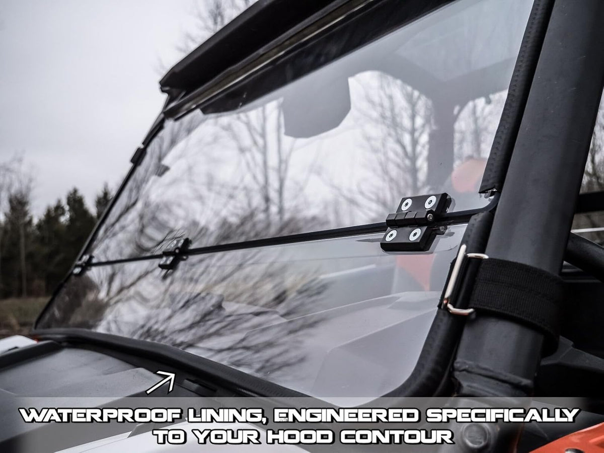 Heavy Duty Scratch Resistant Flip Down Windshield Y67142