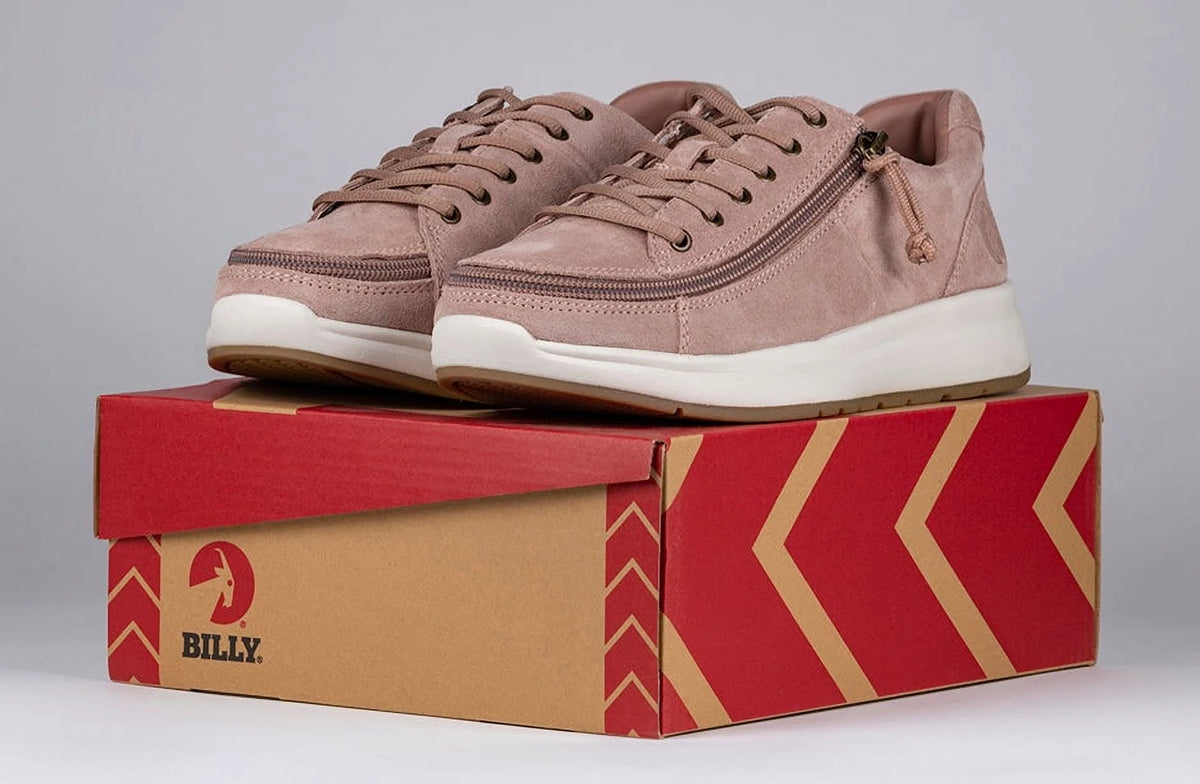 Blush Suede Comfort Lows J535
