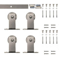 Satin Nickel Top Mount Barn Door Kit S10079
