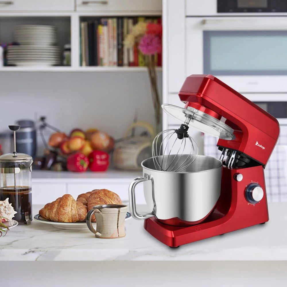 Red 7.5Quart Stainless Steel Bowl Electric Mixer N27764