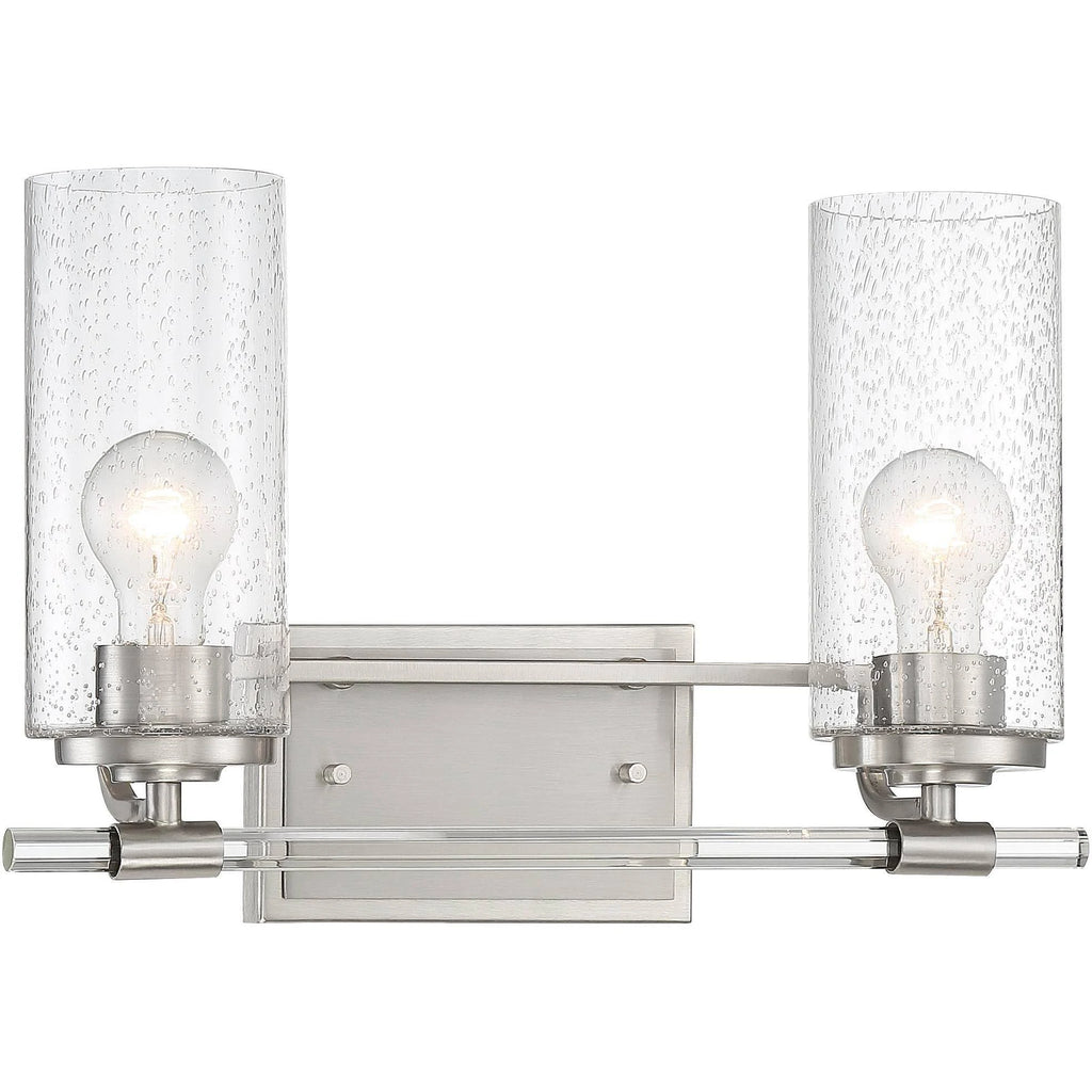 Brushed Nickel 2-Light Wall Light F94160