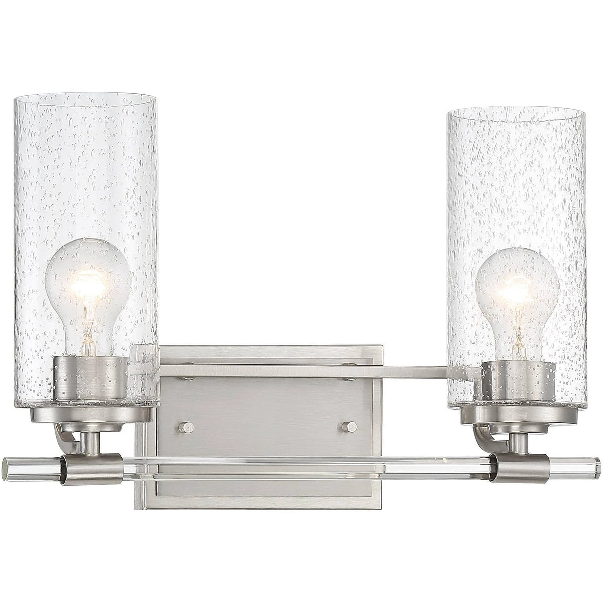 Brushed Nickel 2-Light Wall Light F94160
