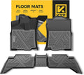 All Weather TPE Black Car Floor Mats Front & 2nd Row V139503