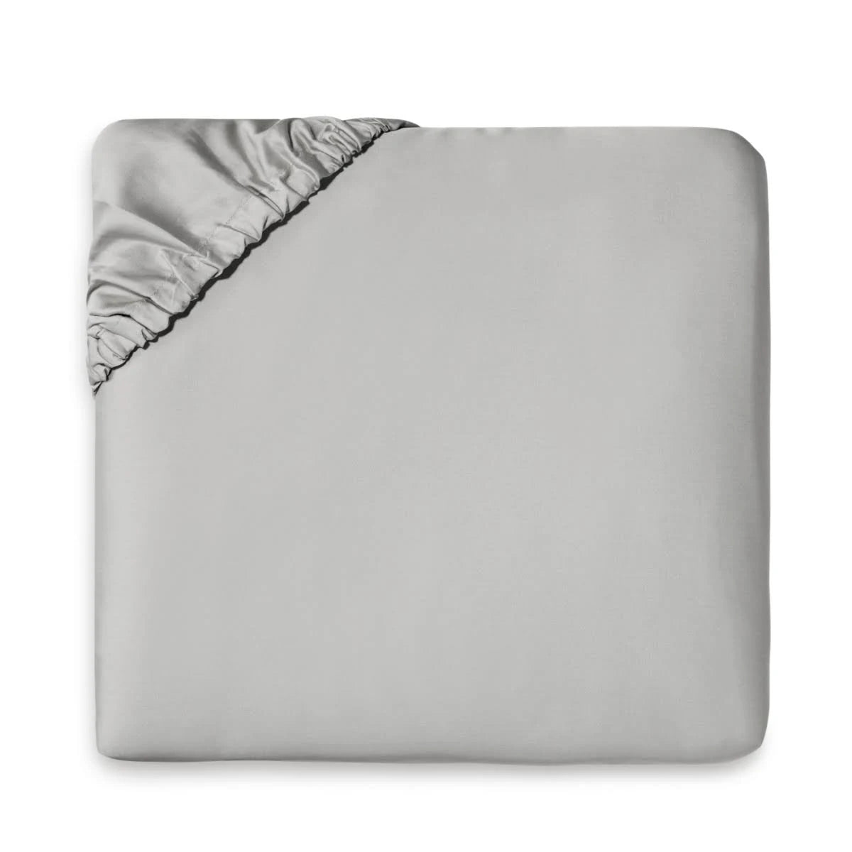 Grey Twin Cotton Fitted Sheet C346372