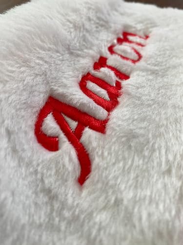 Embroidered Red Plush Christmas Stocking G4485