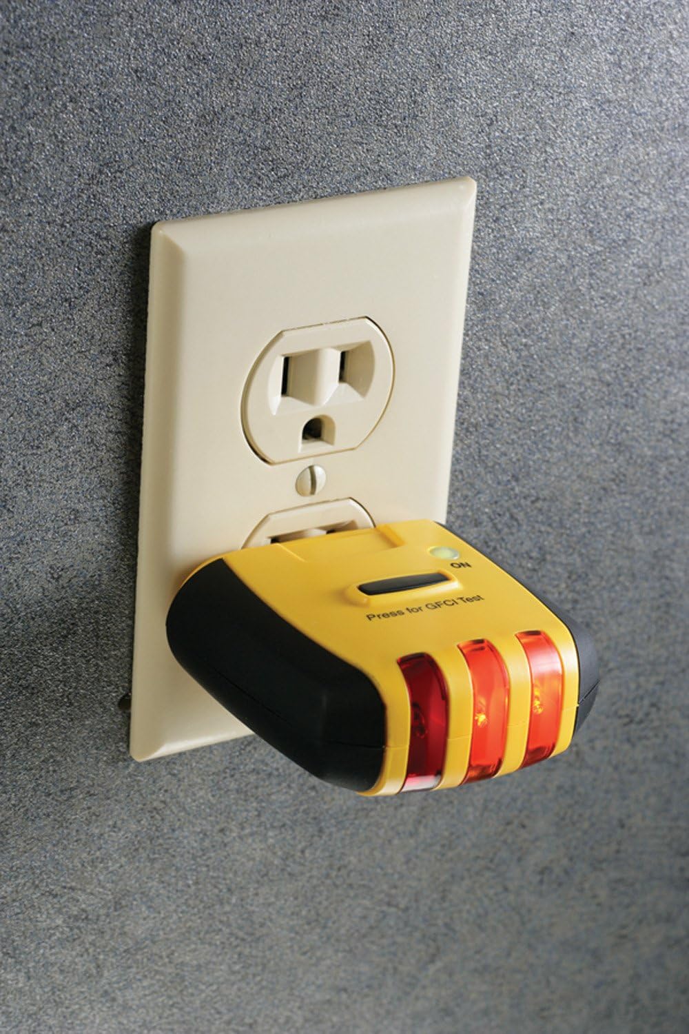 Circuit Breaker Finder and GFCI Tester, Yellow, Pack of 2 A274