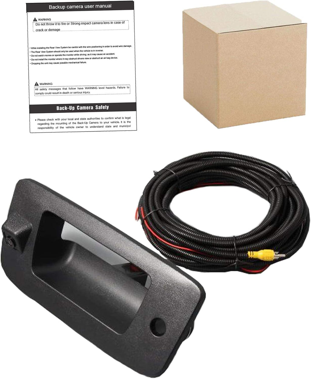 Black Tailgate Handle with Backup Camera X752236