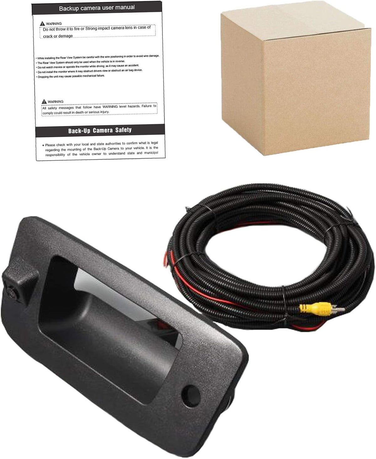 Black Tailgate Handle with Backup Camera X752236