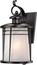 Weathered Bronze Exterior Wall Lantern with White Alabaster Glass R69983