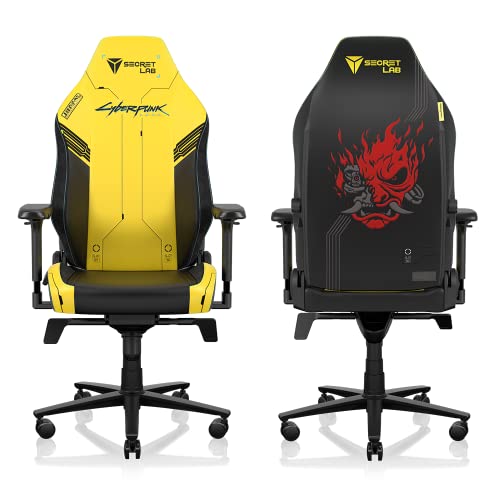 Yellow Black Leatherette Gaming Chair P696578