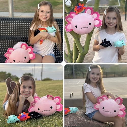 5Pcs Shark Stuffed Animals Set with 4 Small Sea Animal Plush Toys X232